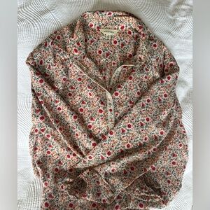 Max Studio Floral Blouse - Red and Green